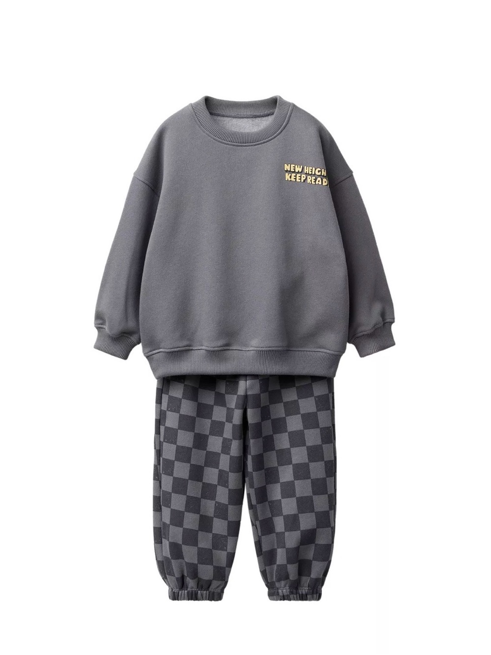 Zara Checkered Sweatshirt and pants Jogging set